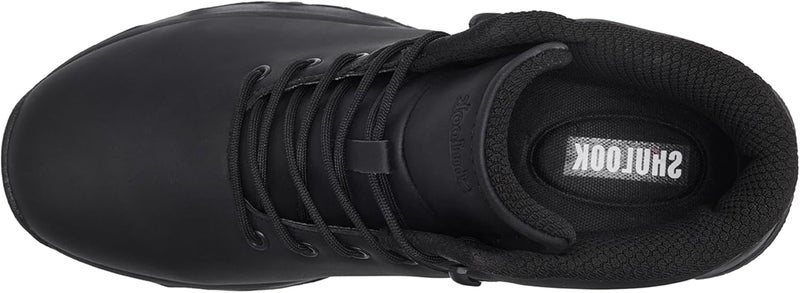 SHULOOK Non Slip Work Boots for Men Slip Resistant Shoes Waterproof Food Service Chef Kitchen Restaurant Working Boots Casual Leather Ankle Boot Outdoor Walking Booties - Image 5